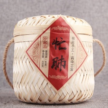 传统500克手工竹篓装茶柱