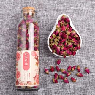 恋茶有方 圆形玻璃瓶装花茶系列（白菊花、枸杞、法兰西玫瑰、桂花 ）