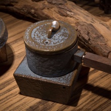 石磨陶瓷·时来运转自动茶具套装
