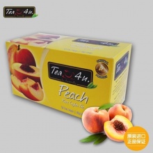 谛友TEA4U锡兰红茶 蜜桃味调味茶Peach Tea Bags 袋泡茶25*2g