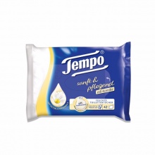 得宝/Tempo 洋甘菊保湿湿厕纸简易家庭装 亲和舒缓清洁 42片/包*4