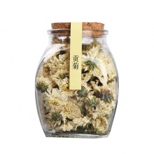 恋茶有方 方形玻璃罐装花茶系列（山楂片、胎菊、金盏花、贡菊、金银花、巴黎香榭 ）