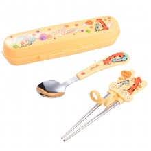 汇婴坊 儿童环保便携式筷子勺子两套装