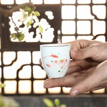 元器 手绘陶瓷品茗杯