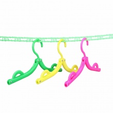 靓杜鹃 防滑防风尼龙晾衣绳5米长 2条装	