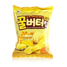 九日蜂蜜黄油薯片 韩国进口 辣味薯片60g