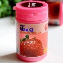 台湾进口 统一MaxQ木糖醇口香糖 柠檬优格味/草莓味55g