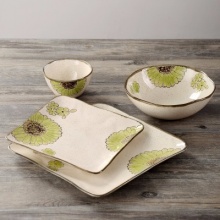 日韩式田园风手绘陶瓷餐具四件套装