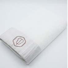 竹亿轩 竹纤维浴巾F-064 白色(简易袋装)