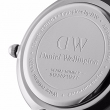 【香港直邮】丹尼尔惠灵顿（DanielWellington）DW女表新款金属编织表带28mm 钢带银色边白盘DW00100220