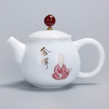 方然 日式六度手绘茶壶