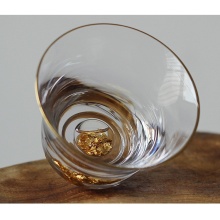榆茗堂 日式金箔玻璃品茗杯