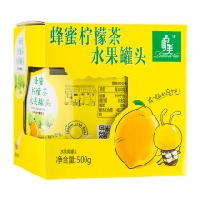 柠美 蜂蜜柠檬茶水果罐头500g