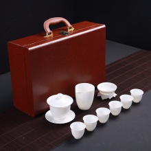 方然 中国白玉瓷茶具套装