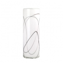 美芝丽 北欧风仿陶瓷创意玻璃家居工艺插花瓶