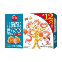 思念 儿童成长营养虾仁玉米水饺  300g/盒*12盒
