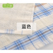 竹之锦 双层纱布儿童格子小毛巾8600