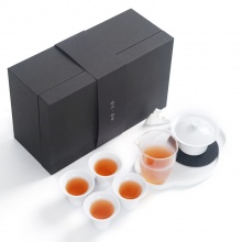康雅陶瓷 德化高白瓷透明釉日式茶具套装礼盒装KYTZ006900