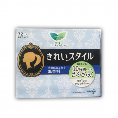 日本 KAO/花王无香型护垫72片30621卫生巾