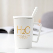 高款白色H2O+瓷盖+专属勺