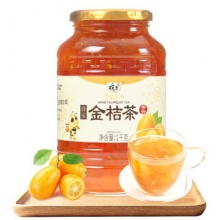 江西特产 花圣 蜂蜜金桔茶 1000g