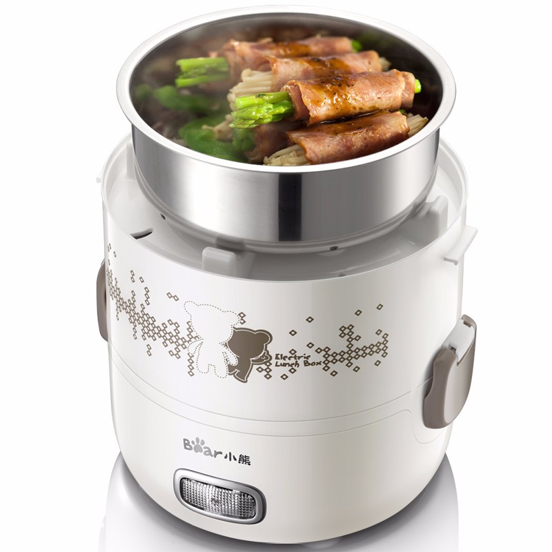 居家电热三层蒸饭器dfh-s2358 白色_电热饭盒_厨房小电_家用电器_好多