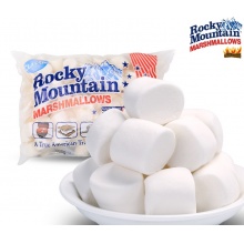 落基山 美国进口白色原味棉花糖1kg（箱装）