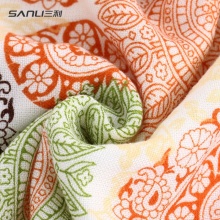 三利 竹纤维儿童小口水巾印花方巾